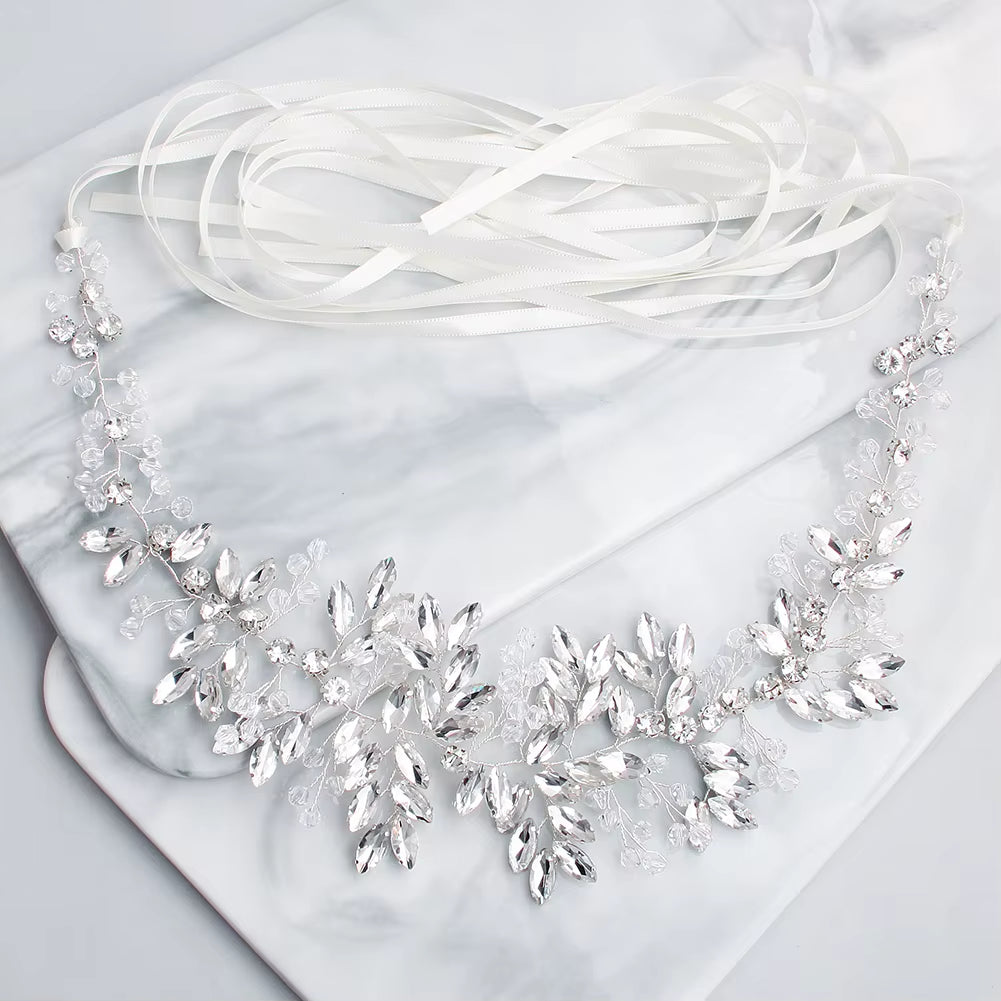 Luxury Austrian Crystal Handmade Bridal Sash 