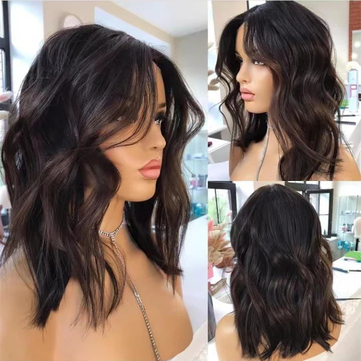 Black Shaitel, SILK TOP, HIGH Hair Density