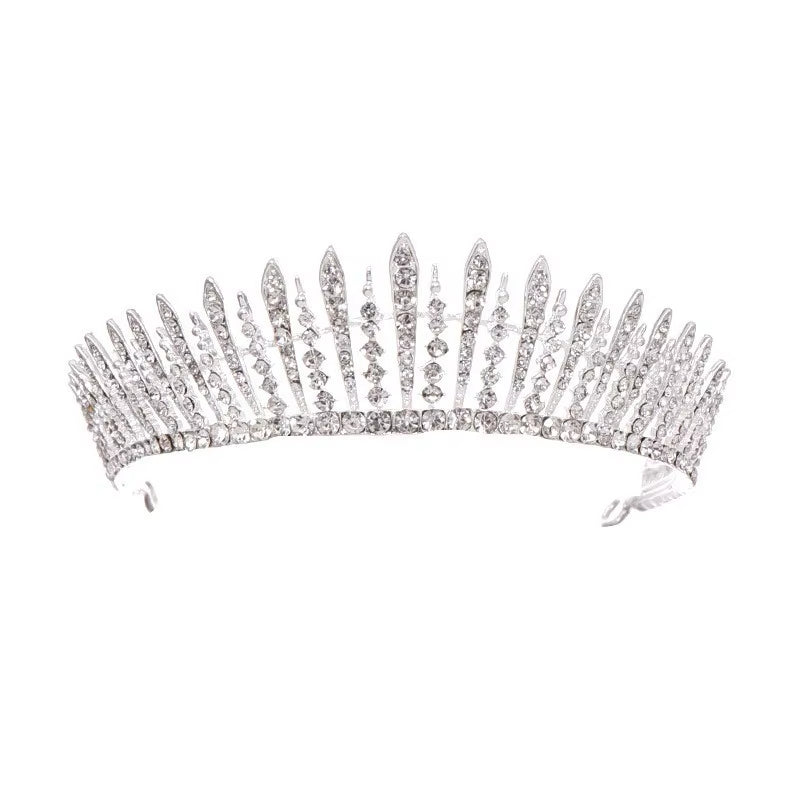 Princess Dinner Dress Curling Hair Wedding Bridal Pageant Rhinestone Crystal Tiaras Crown Molding Headpieces for Queens