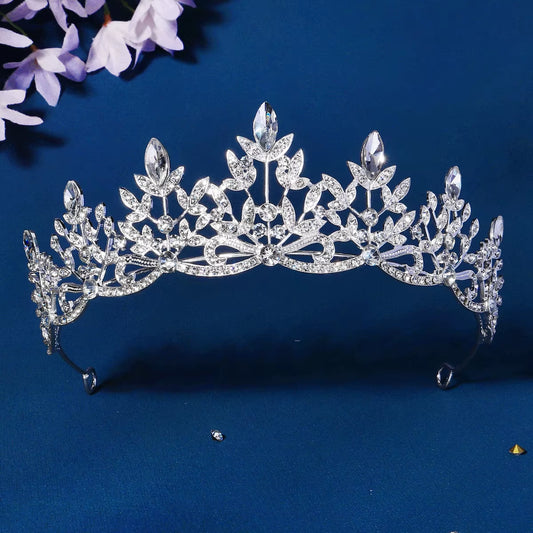 Latest Alloy Crown Wedding Bridal Hair Accessories Rhinestone Bridal Tiara Wedding Fashion Hair Jewelry for Women