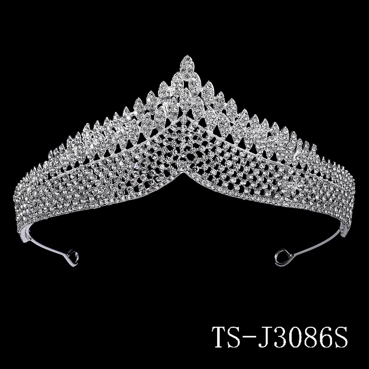 Silver Big Rhinestone Crystal Rhinestone Party Wedding Hair Jewelry Accessories Birthday Tiaras Infantil Crown Women