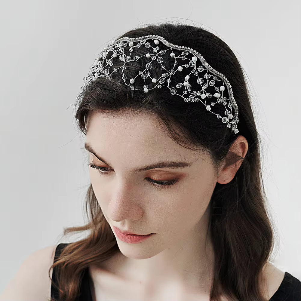 Fashion Hairband Handmade Black Bead Fashion Girls Headband Headpieces Yiwu Hair Accessories Wholesale