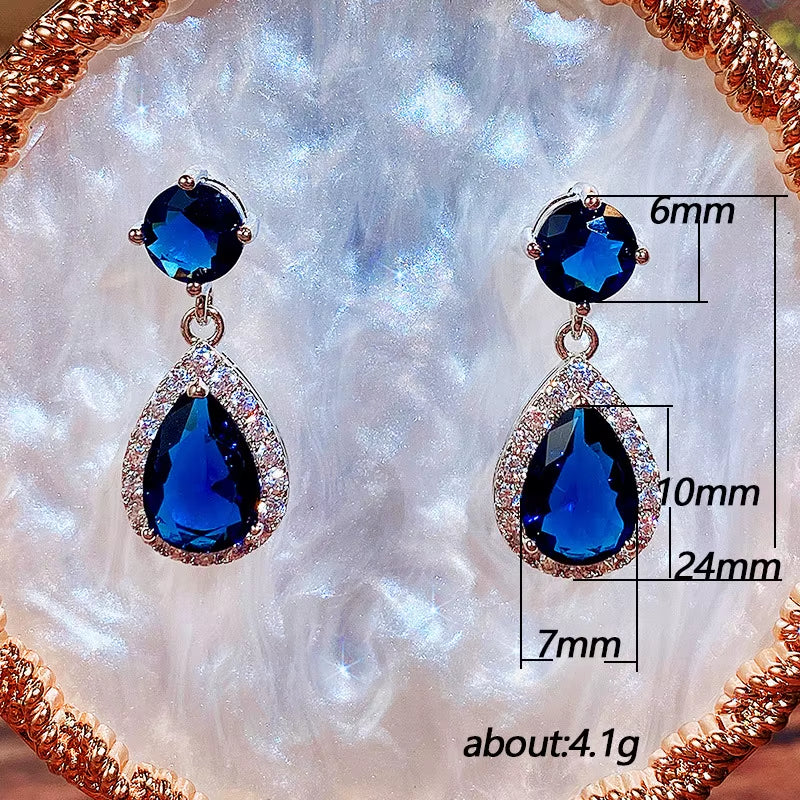 Hot Selling Fashion Zirconia Earrings Female Simple Jewelry Accessories