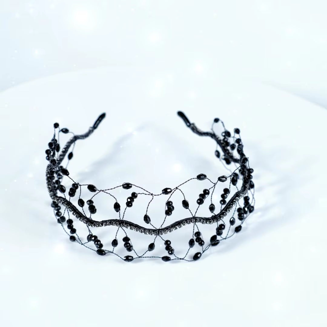 Handmade Crystal Beaded Headband Multi-Color Crystal Women'S Hair Accessories Daily Simple Variety of Wear Accessories