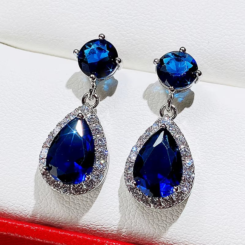 Hot Selling Fashion Zirconia Earrings Female Simple Jewelry Accessories