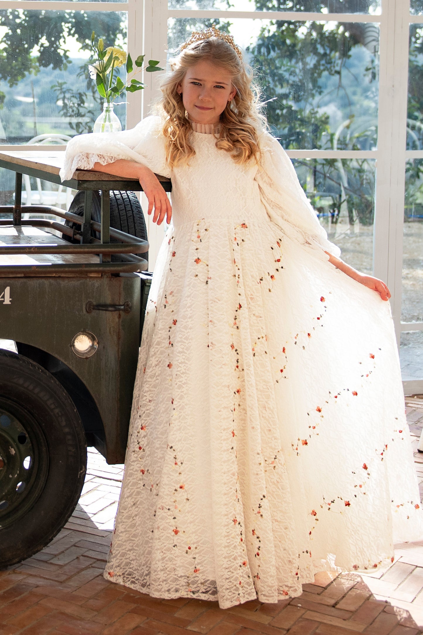 All Lace Applique  Skirt Gown