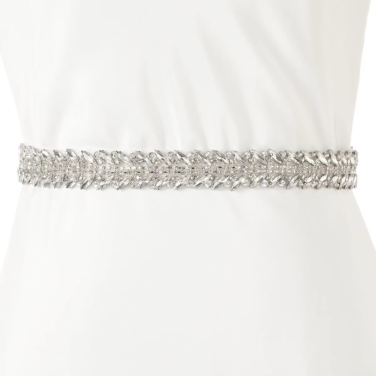 Handmade Wedding Banquet Dress Accessories Rhinestone Bridal Belt Luxury Waist Chain for Women