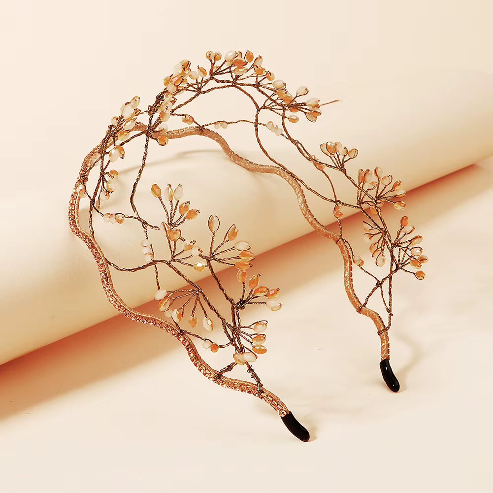 Fashion Hairband Handmade Crystal Bead Fashion Girls Bridal Headband Headpieces Yiwu Hair Accessories Wholesale