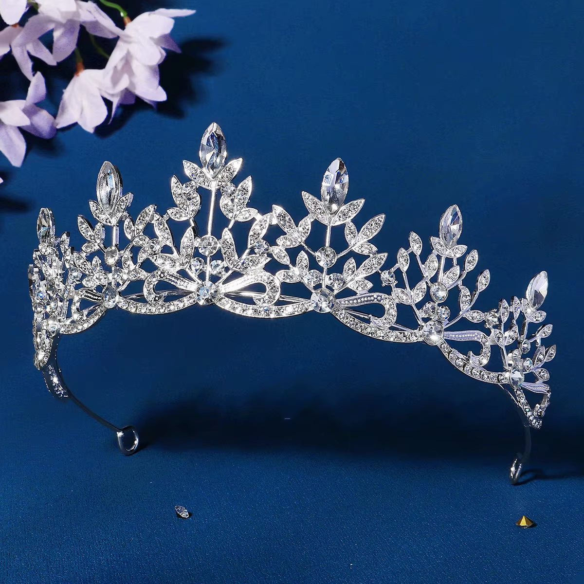 Latest Alloy Crown Wedding Bridal Hair Accessories Rhinestone Bridal Tiara Wedding Fashion Hair Jewelry for Women