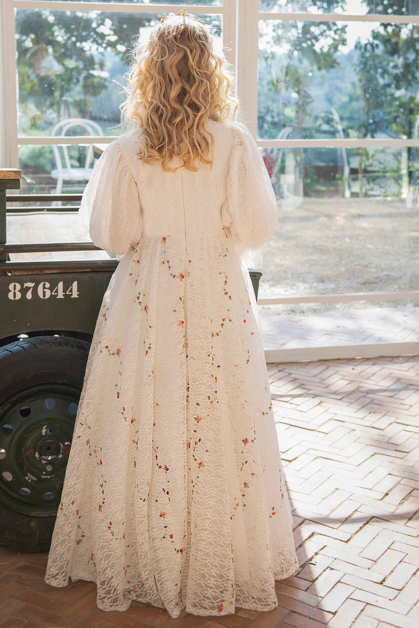 All Lace Applique  Skirt Gown