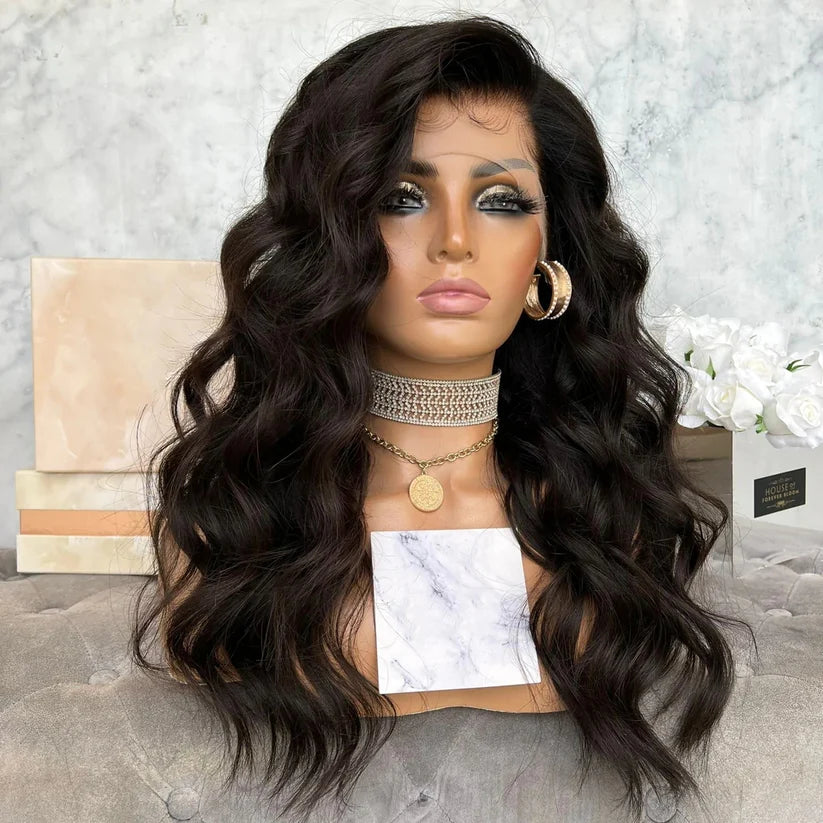 Black Shaitel, SILK TOP, HIGH Hair Density