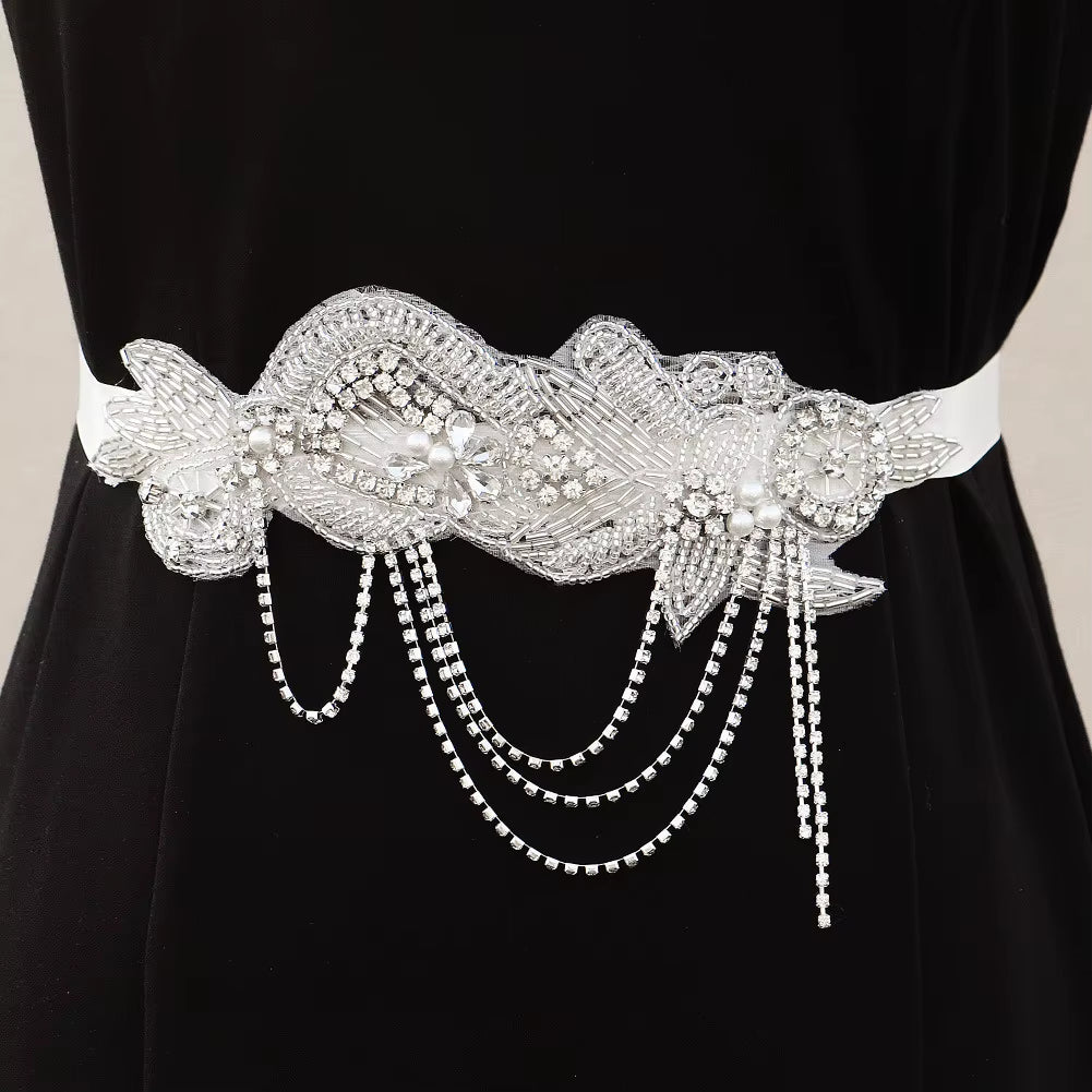 Exquisite Wedding  Rhinestone Bridal Belt Luxury Waist Chain for Women