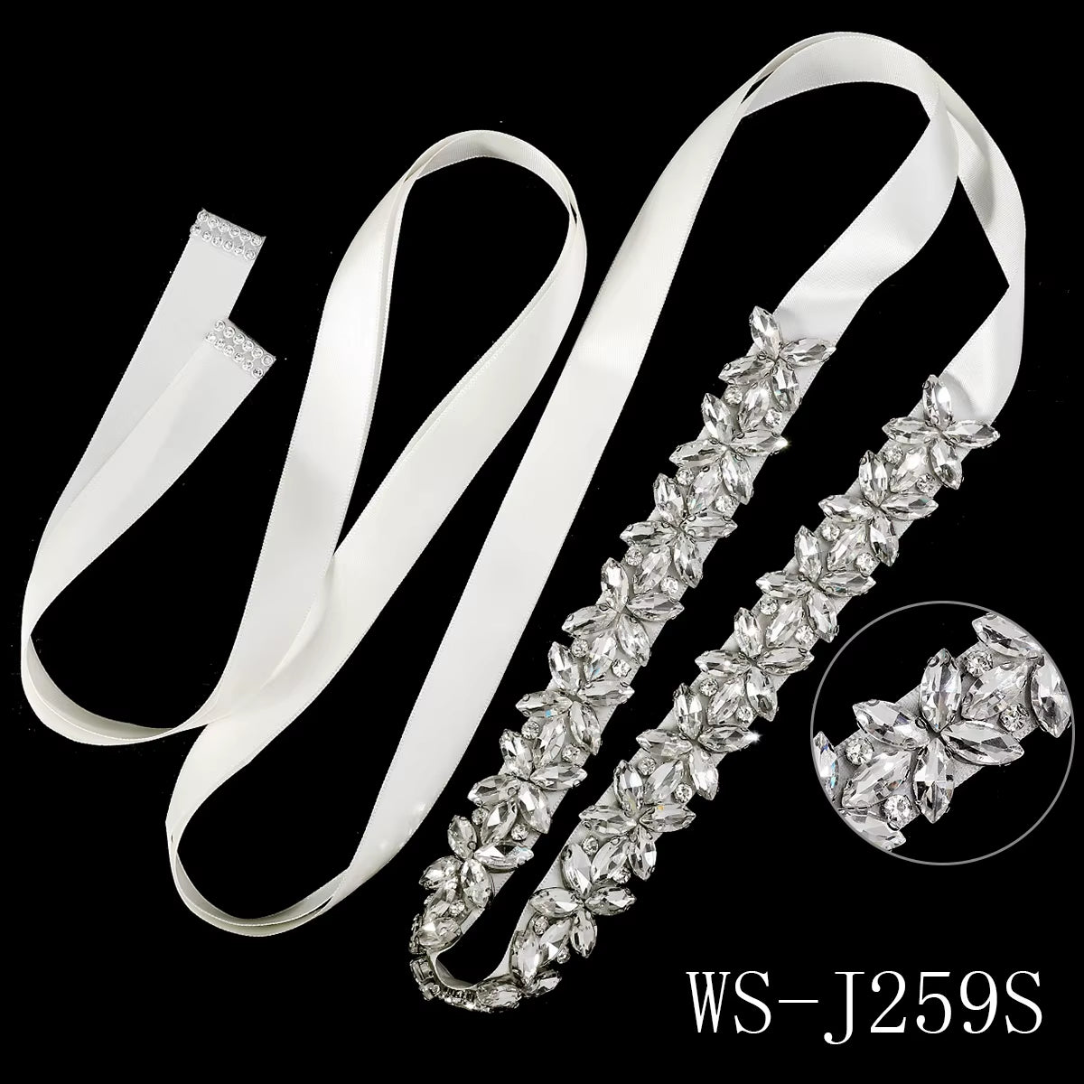 Luxury Rhinestone Waist for Bride Wedding Dress Accessories 