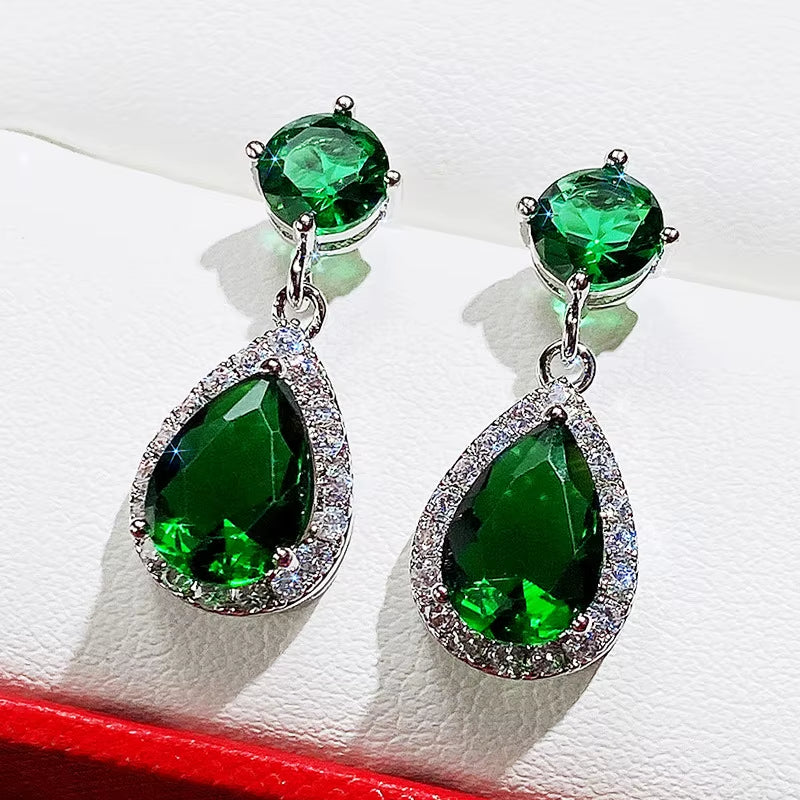 Hot Selling Fashion Zirconia Earrings Female Simple Jewelry Accessories